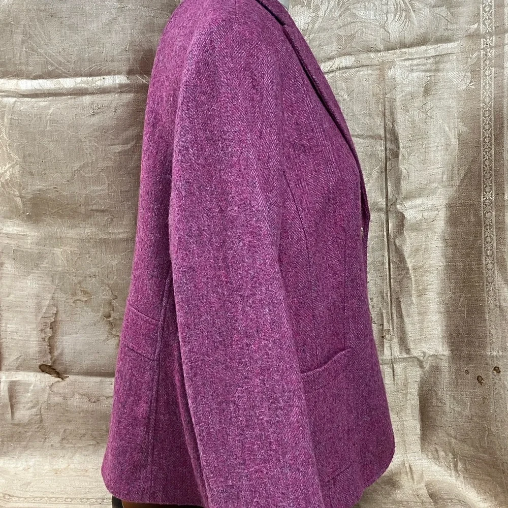 Talbots Magenta Blazer with Gold Buttons - Picture 3 of 7